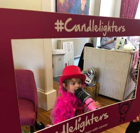 Supoport Candlelighters and young Ella Hargreaves