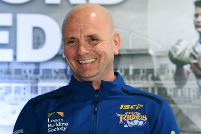 Leeds Rhinos interim-coach, Richard Agar, has the luxury this week of allowing players extra recovery time because of the week's flurry of signings. Picture: Jonathan Gawthorpe/JPIMedia.