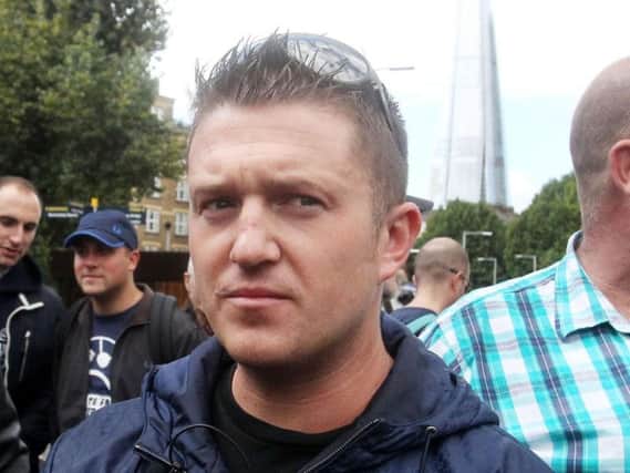 Tommy Robinson. PA Picture.