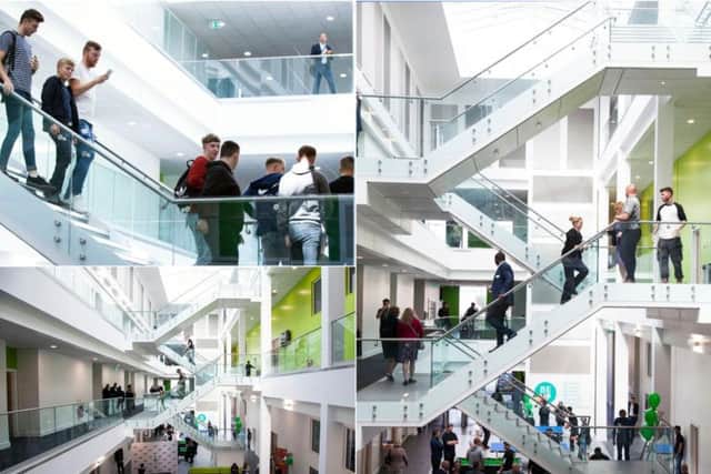 Leeds College of Building has just opened phase two of its South Bank campus development,at a cost of 13 million.