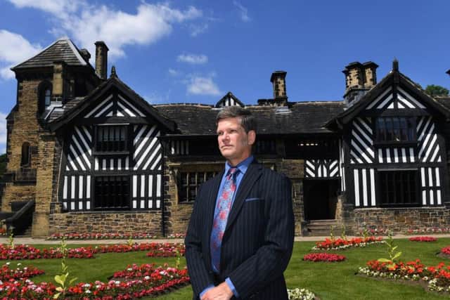 Richard Macfarlane, museums manager at Calderdale Council, outside Shibden Hall in Halifax. Picture by Jonathan Gawthorpe.