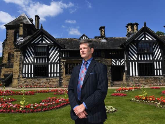 Richard Macfarlane, museums manager at Calderdale Council, outside Shibden Hall in Halifax. Picture by Jonathan Gawthorpe.