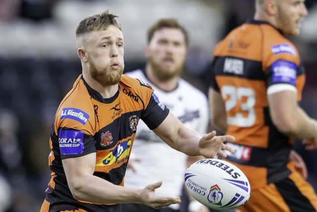 Consistency's the buzzword at Castleford Tigers, revealed half-back Cory Aston. PIC: Allan McKenzie/SWpix.com
