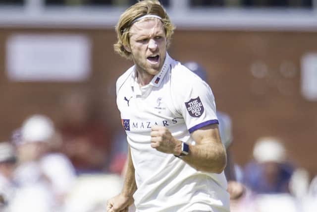 David Willey: Has signed a contract with Yorkshire that keeps him at the club until 2022. (Picture: Allan McKenzie/SWpix.com)