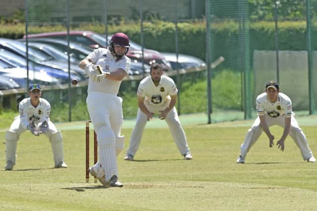 Methley batsman Jordan Laban who scored 53 against visiting Pudsey St Lawrence. PIC: Steve Riding
