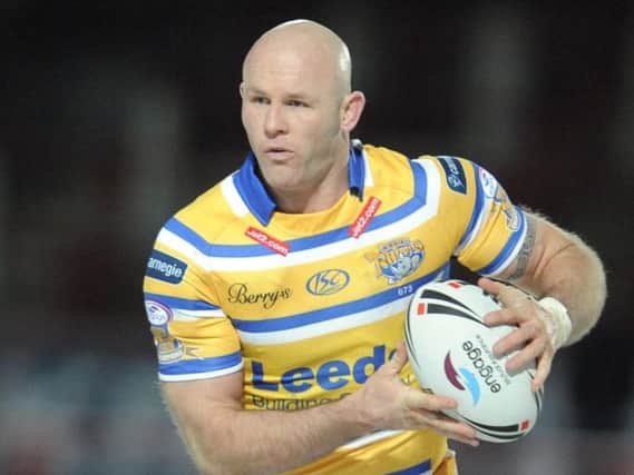 Keith Senior at the height of his playing career for the Leeds Rhinos.