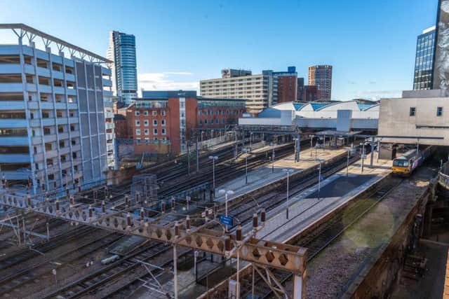 Leeds train station.