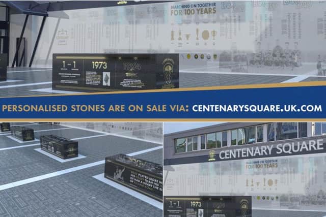 CentenarySquare will give fans the opportunity to etch their name alongside every player who has put on the shirt for Leeds United since 1919.