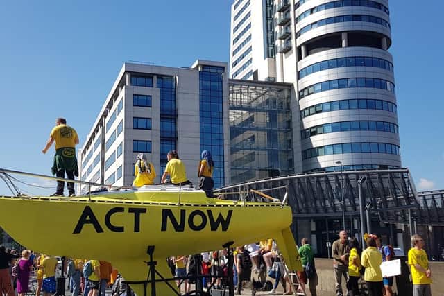 Protests begin in Neville Street