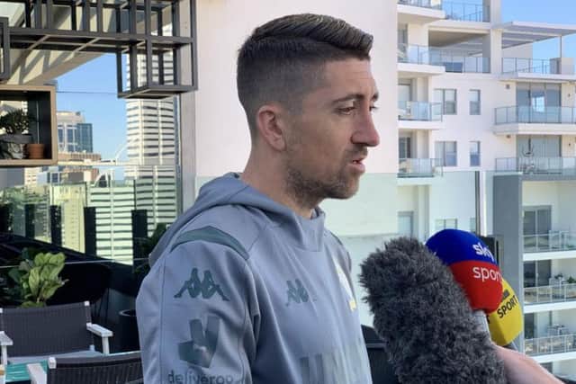 READY FOR BATTLE: Pablo Hernandez in Australia.