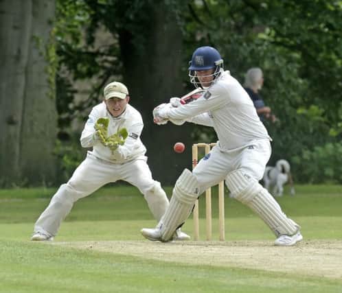 Redmond Bolton, who made 34 for Burley-in-Wharfedale, as they lost by one wicket at Follifoot. PIC: Steve Riding
