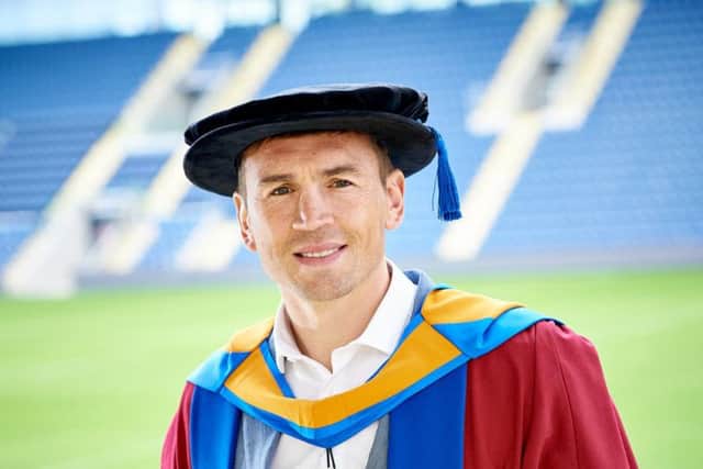 Kevin Sinfield,one of the most successful players in rugby league history - has been awarded an Honorary Doctorate of Sports Science by Leeds Beckett University today 16 July, 2019.