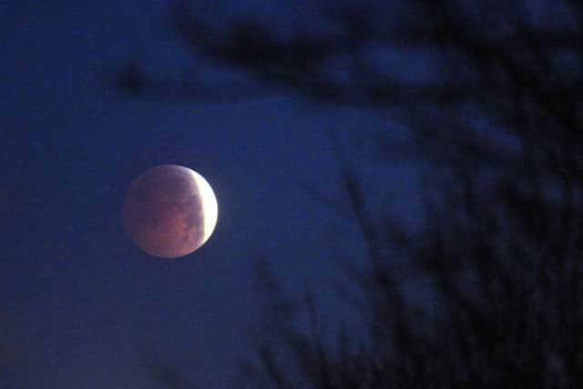 Lunar eclipse over Leeds in 2010.