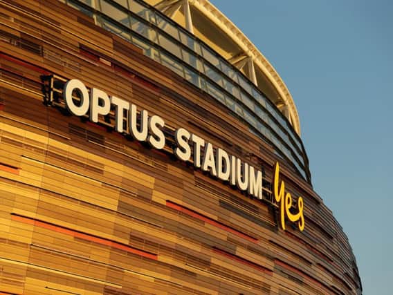 Leeds United take on Manchester United at the Optus stadium in Perth. (Getty)