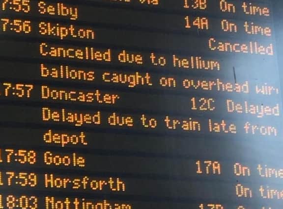 Trains cancelled