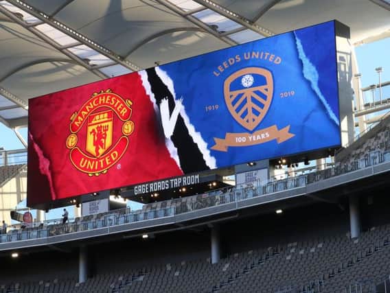 Leeds United take on Manchester United at the Optus stadium. (Getty)