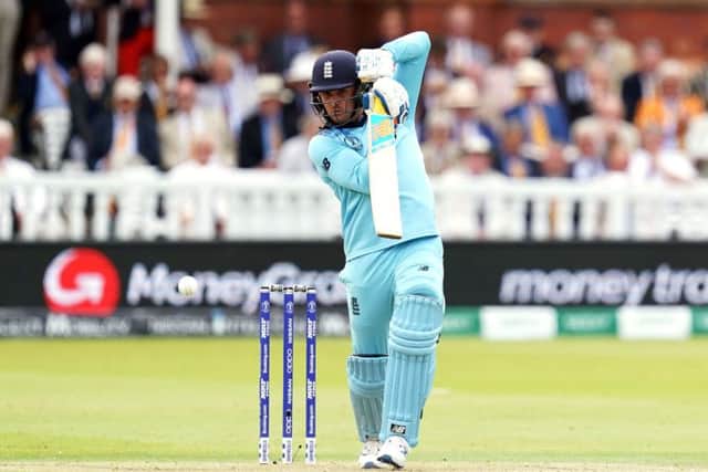 England's Jason Roy during the ICC World Cup Final at Lord's. Picture: John Walton/PA