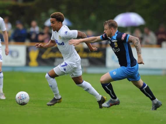 Helder Costa in action at Tadcaster.