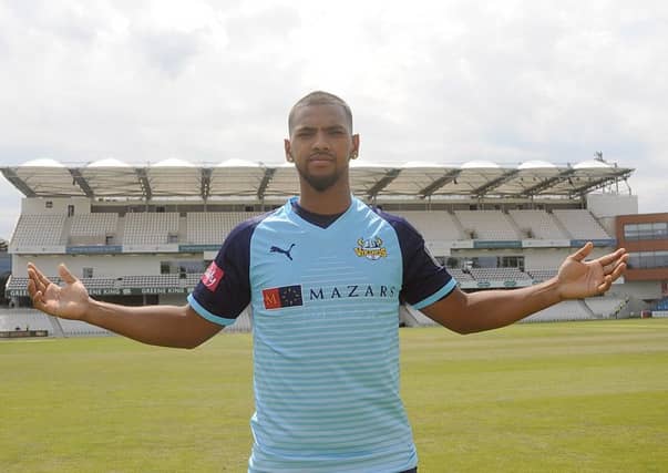 READY FOR ACTION: Yorkshire Vikings' Nicholas Pooran. Picture courtesy of Yorkshire CCC.