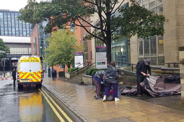 The last of the Extinction Rebellion protesters pack up their camp.