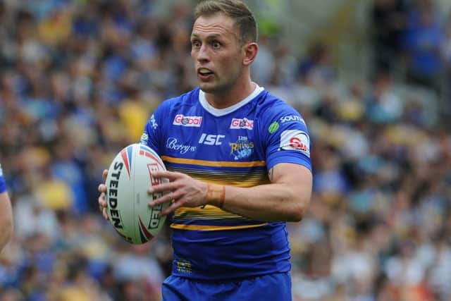 Shaun Lunt on the charge.  Picture: Tony Johnson.
