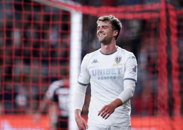 Down Under: Patrick Bamford reacts after a missed opportunity on goal during the match between the Western Sydney Wanderers and Leeds United at Bankwest Stadium. Picture: Matt King/Getty Images