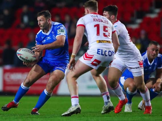 Hull KR's Tommy Lee playing against St Helens earlier this season. (PIC:SWPIX)