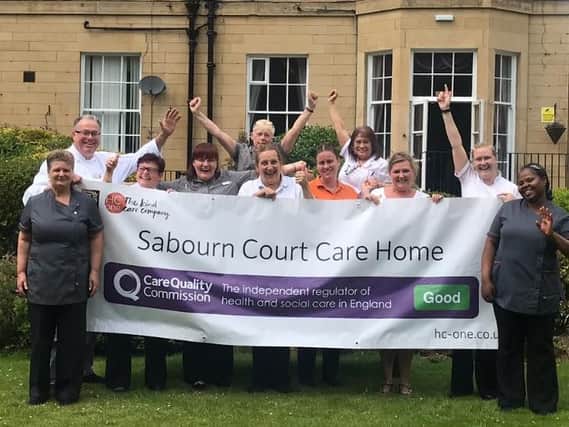 Staff at Sabourn Court Care Home in Oakwood, Leeds