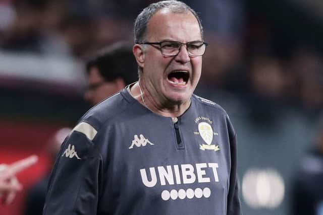 Leeds United head coach Marcelo Bielsa. Pictur: Getty Images.