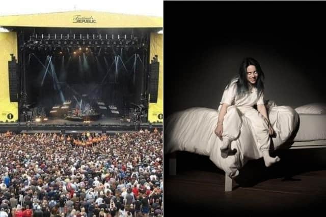 Billie Eilish is now on the main stage at Leeds Festival. Photo: Darkroom/Interscope Records.PA.