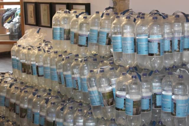 Yorkshire Water dropped off 480 bottles of water to St George's Crypt in Leeds