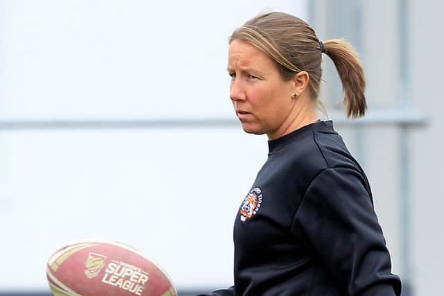 Castleford Tigers' coach Lindsay Anfield.