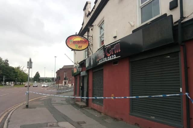 Paradise Bar has been cordoned off