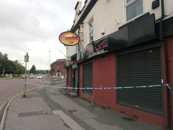 Paradise Bar has been cordoned off