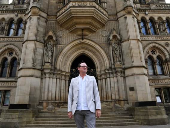 David Wilson, director of Bradford UNESCO City of Film, outside City Hall. Picture by Jonathan Gawthorpe.