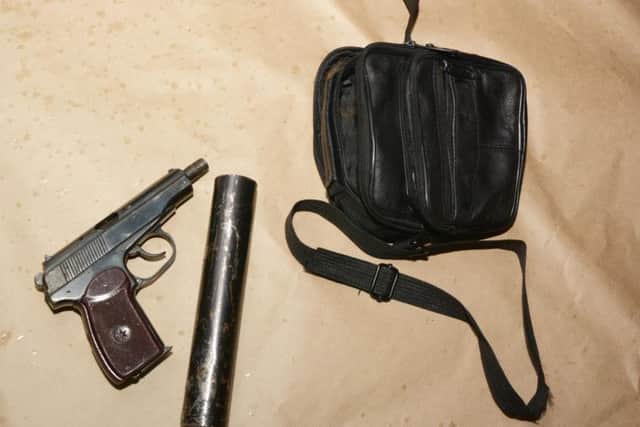 Loaded firearm which was found in possession of Dwight Halliday. The weapon was intended for use as part of a drugs 'turf war'.