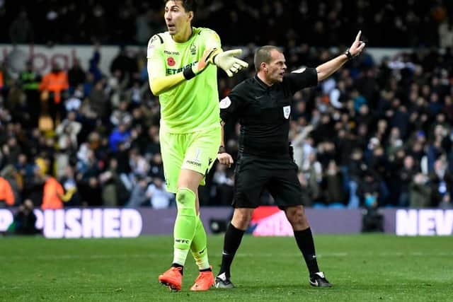 If a player gains control/possession of the ball after it has touches their hand/arm and then scores, or creates a goal-scoring opportunity a free-kick will be awarded.