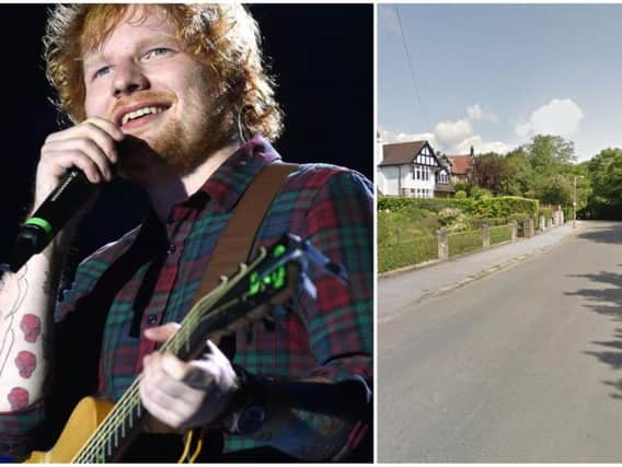 Parking will be banned on several streets around Roundhay Park for the Ed Sheeran concert later this month. Pictures: PA/Google Street View