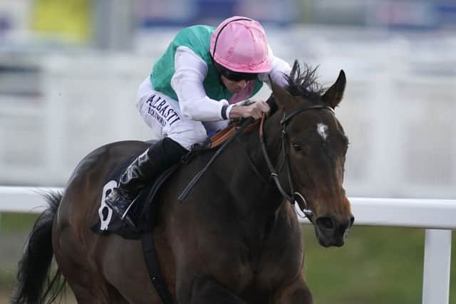 Ryan Moore riding Jubiloso.