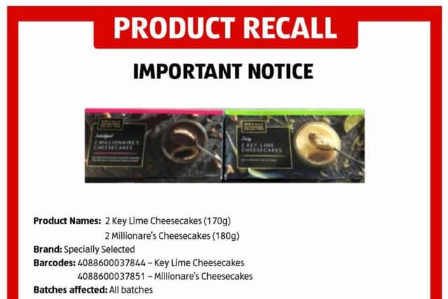 Aldi recall cc Aldi