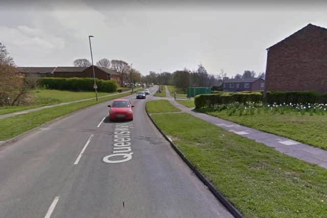 Queensway at Yeadon where the crash took place.