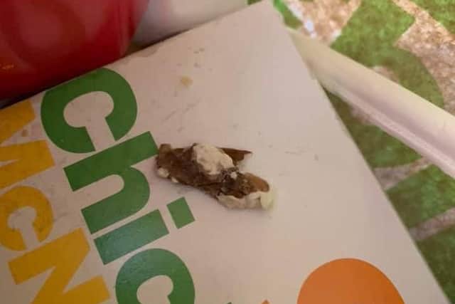 The offending chewing gum.