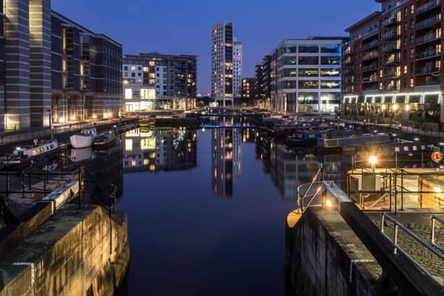Leeds at night.