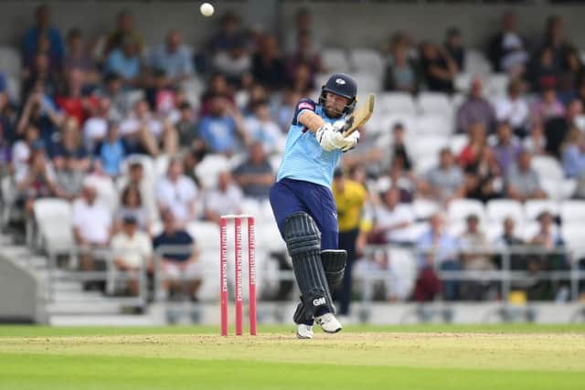 Yorkshire Vikings' Adam Lyth hit 40 in the run chase at Hedingley. Picture: Anna Gowthorpe/SWpix.com