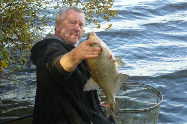 Leeds star Steve Raper shows the size of skimmer that made up the bulk of his Calder and Ouse double winning weekend.