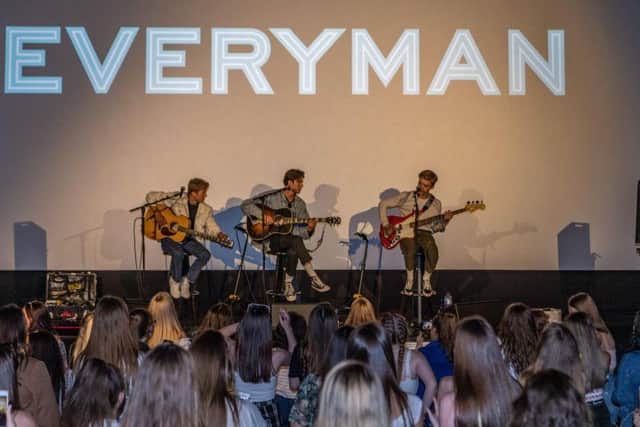 New Hope Club boyband perform at Everyman Cinema in Trinity Leeds