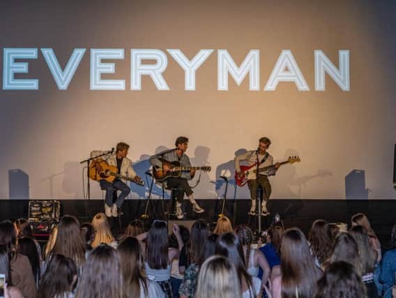 New Hope Club boyband perform at Everyman Cinema in Trinity Leeds