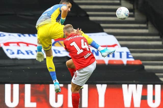 Kiko Casilla playing 'sweeper keeper' during Sunday's game at Bristol City