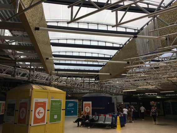 An image released by Network Rail of the new roof