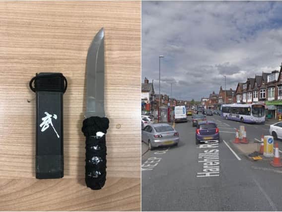 Officers found a knife, large amounts of class A drugs and a huge sum of cash. Photo: West Yorkshire Police RPU. @WYP_RPU